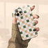 Custom Initials Watercolor Checkerboard iPhone Case